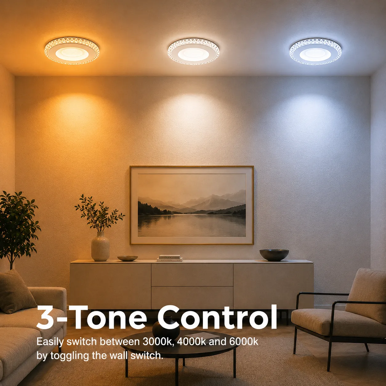 Alessandro Design Celun lustra LED 33W alba 21cm