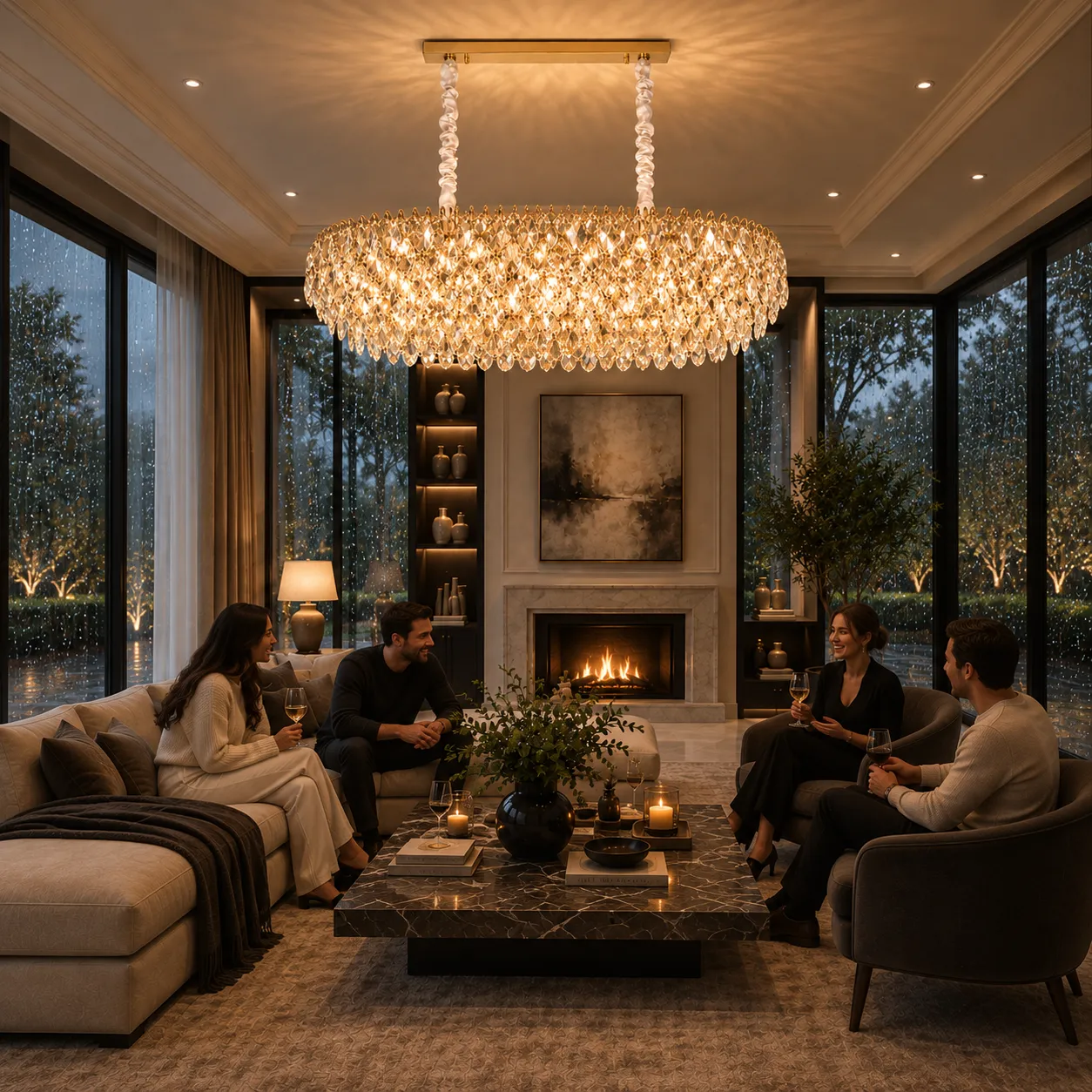 Alessandro Design Erdenet Supremo candelabru cristal auriu 12xE14