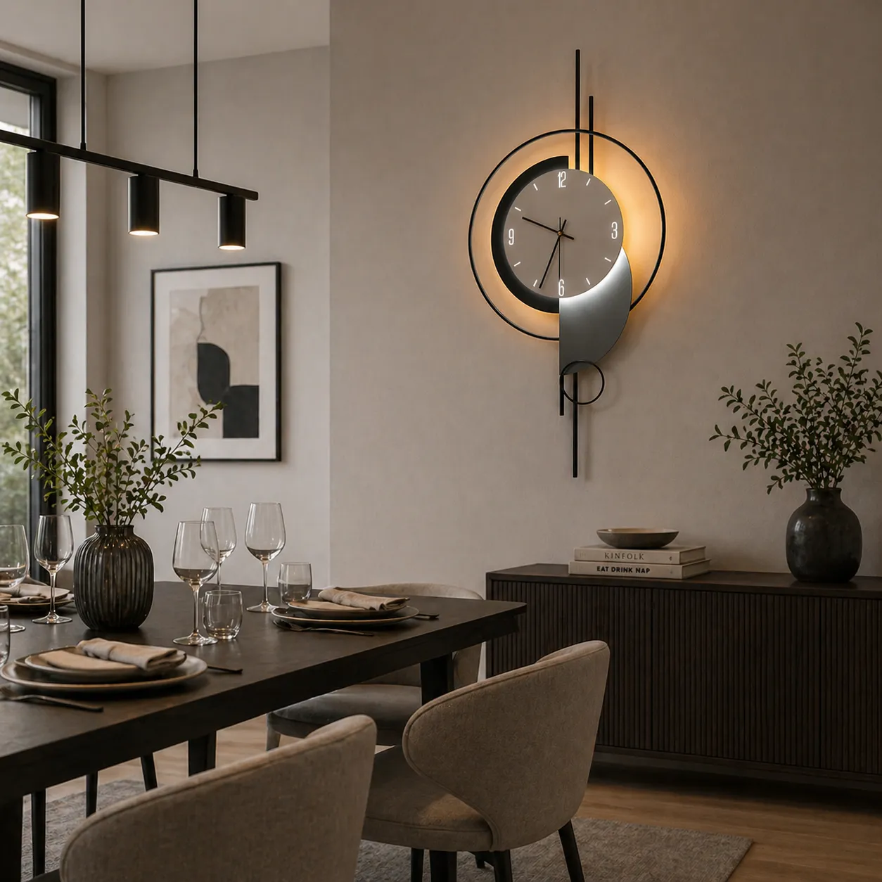 Alessandro Design ARTY 80x40cm aplica LED neagra 3 temperaturi
