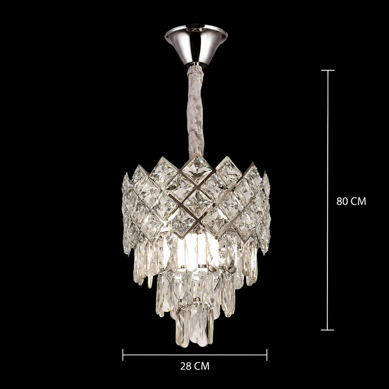 Alessandro Design Vectoria Petito Candelabru 3xE14 28cm Crom