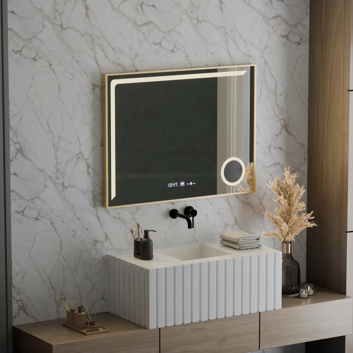 Alessandro Design Rosalia oglinda LED 80x60cm dezaburire
