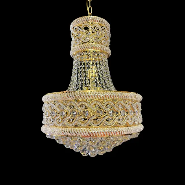 Alessandro Design CC718/400 candelabru cristal auriu 11xE14