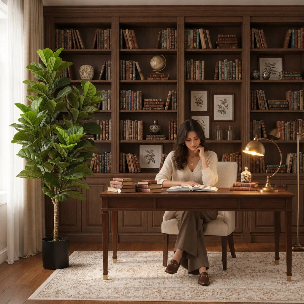 Alessandro Design Fig Tree planta artificiala 180 cm verde cu ghiveci