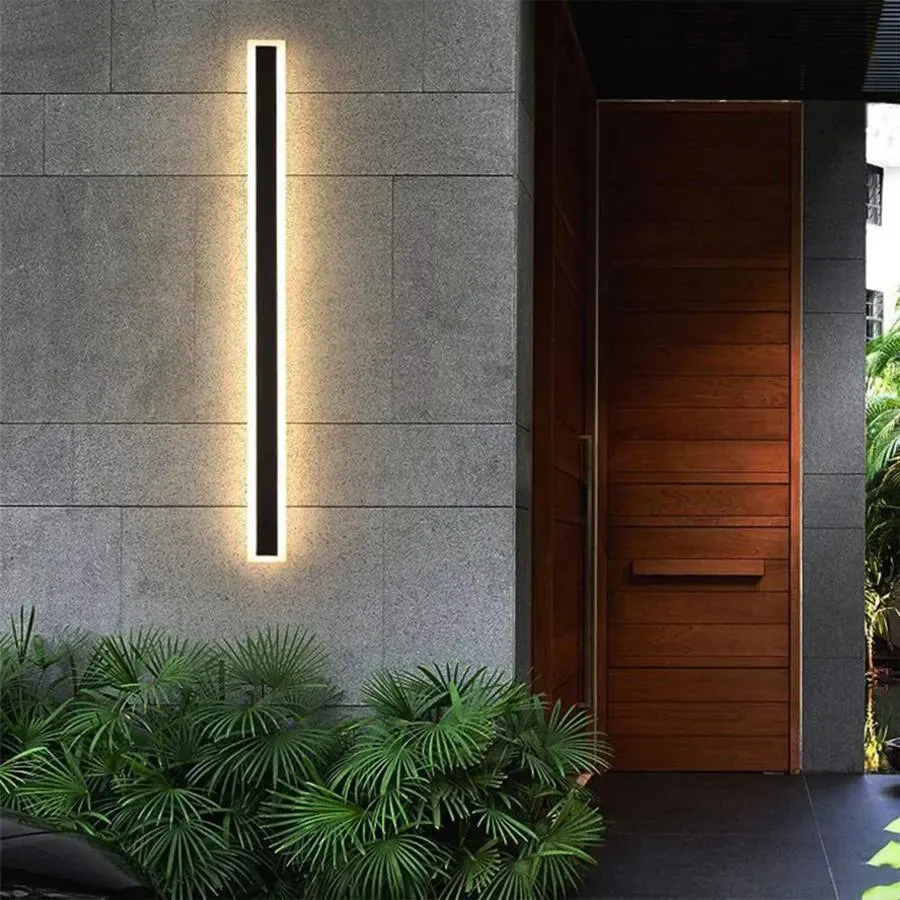 Alessandro Design Mack aplica exterior LED 80cm neagra