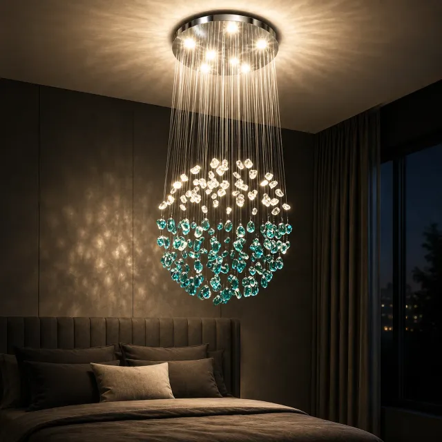 Alessandro Design OSKEMEN Magno candelabru LED verde 56W