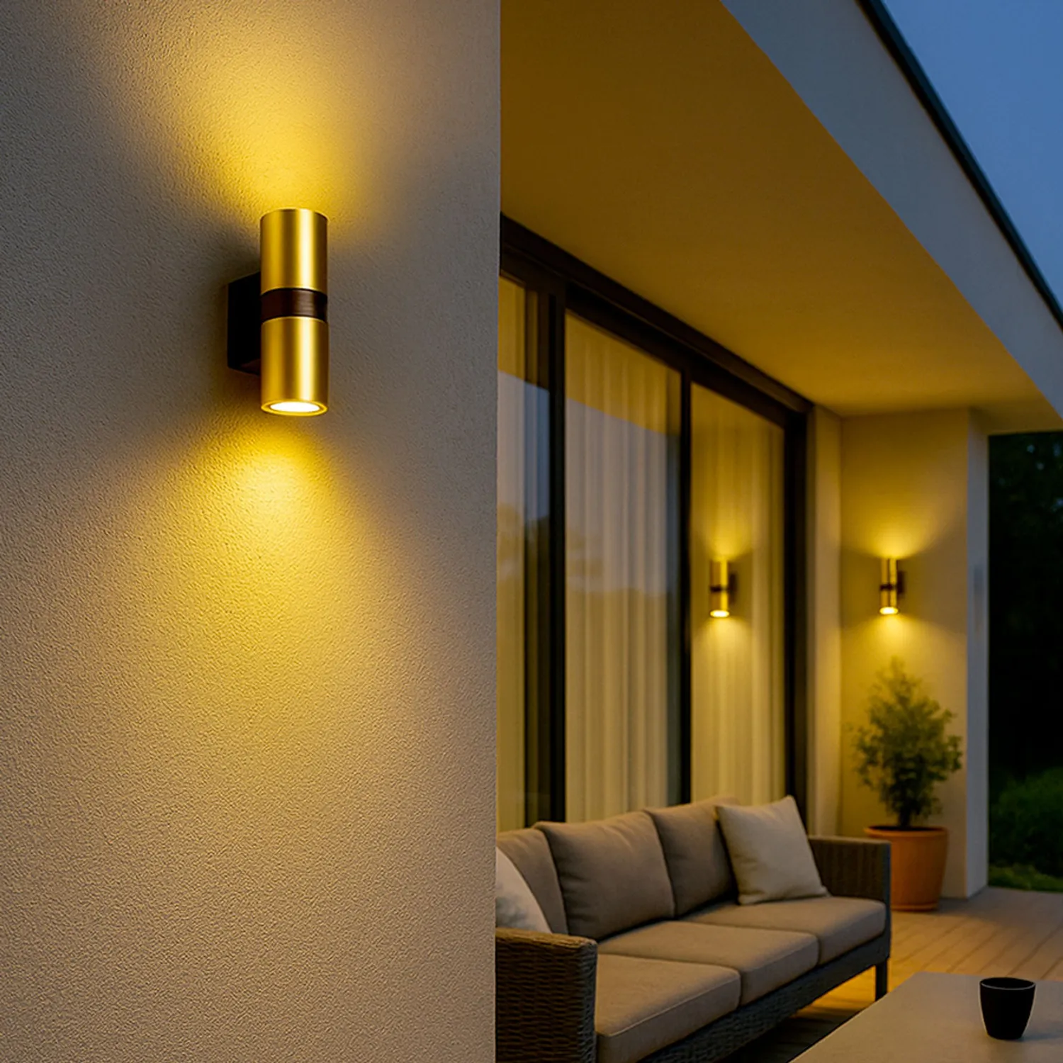Rendl Light Studio Mano aplica exterior alama/negru 2xGU10