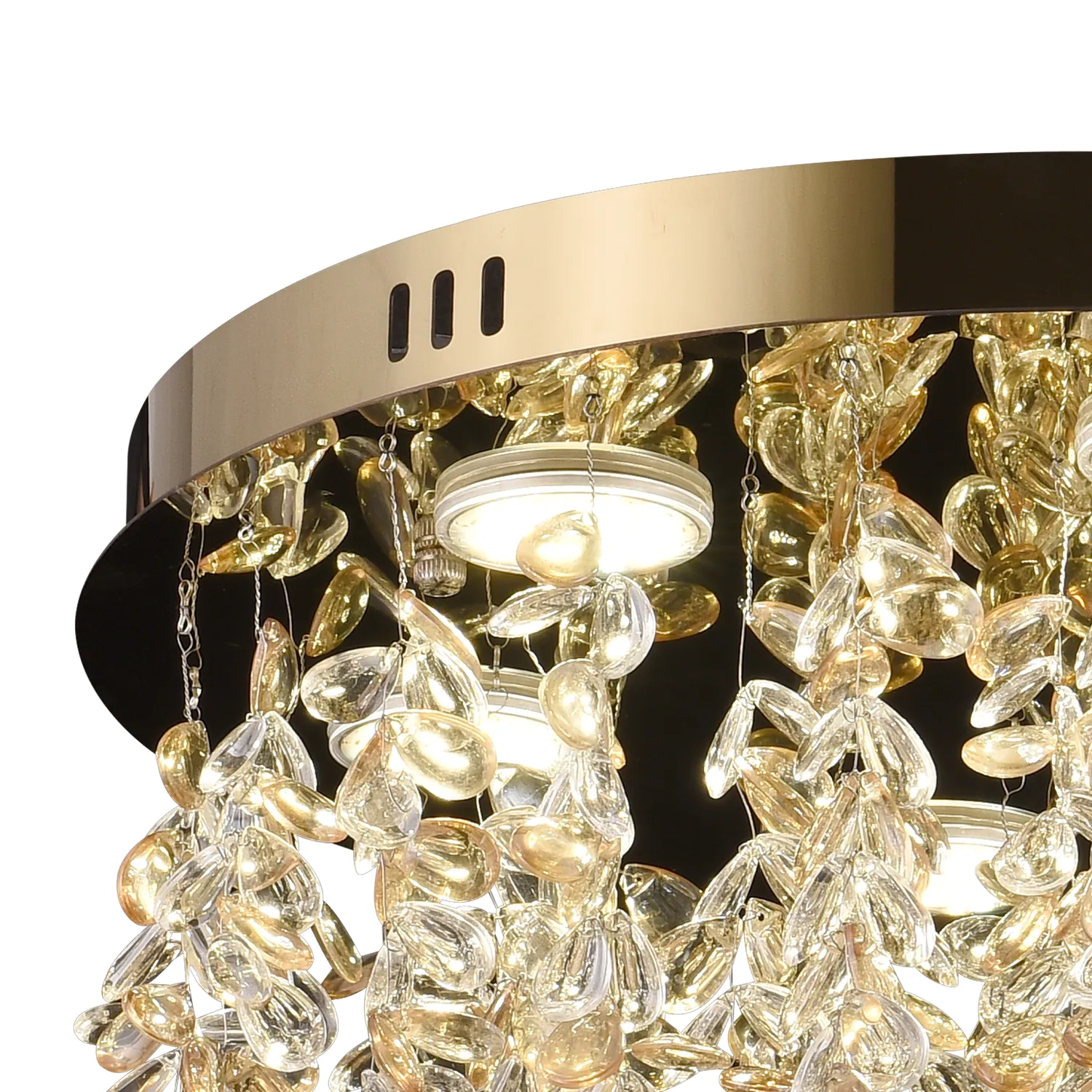 Candelabru LED Alessandro Design LLC213/550GD cristal auriu