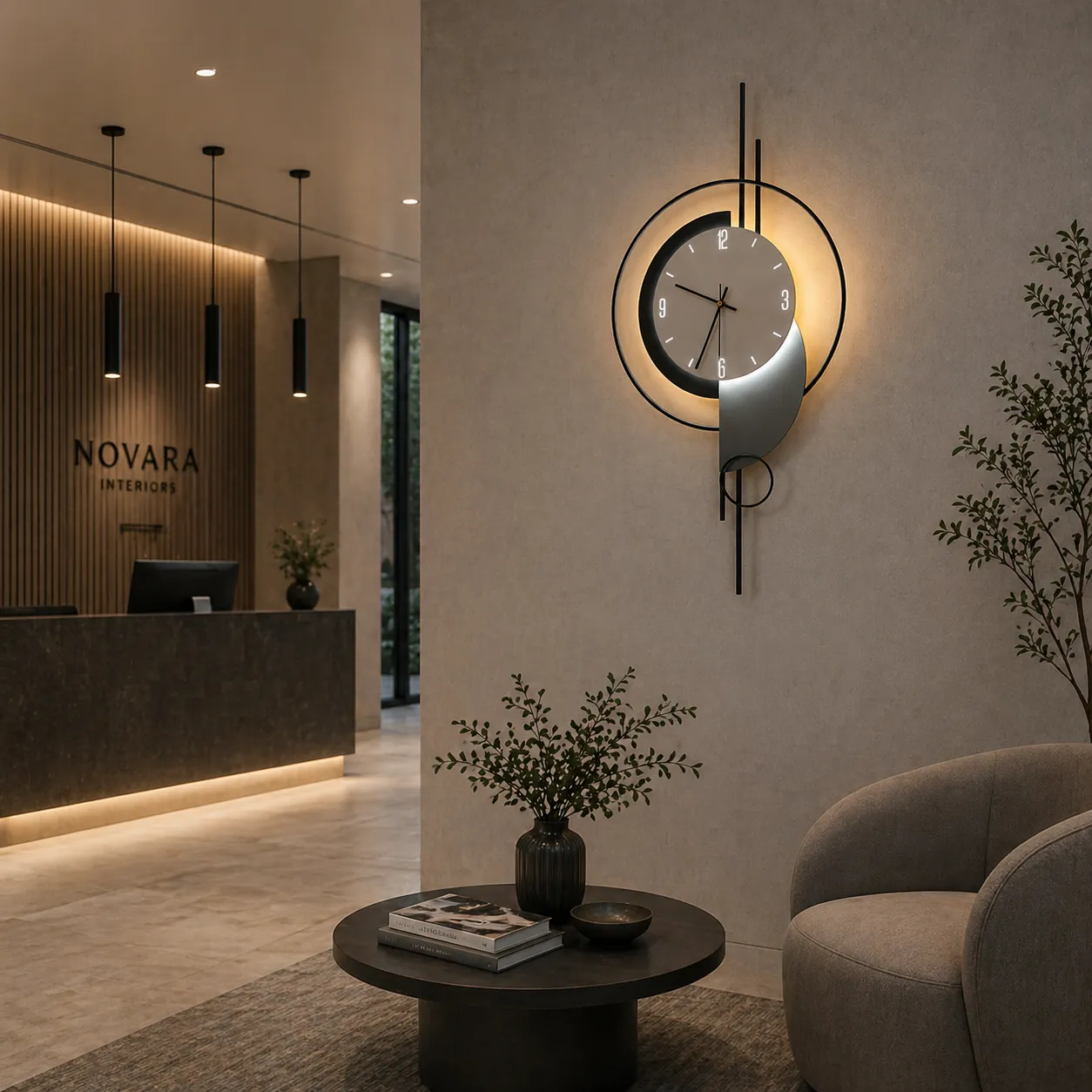 Alessandro Design ARTY 80x40cm aplica LED neagra 3 temperaturi