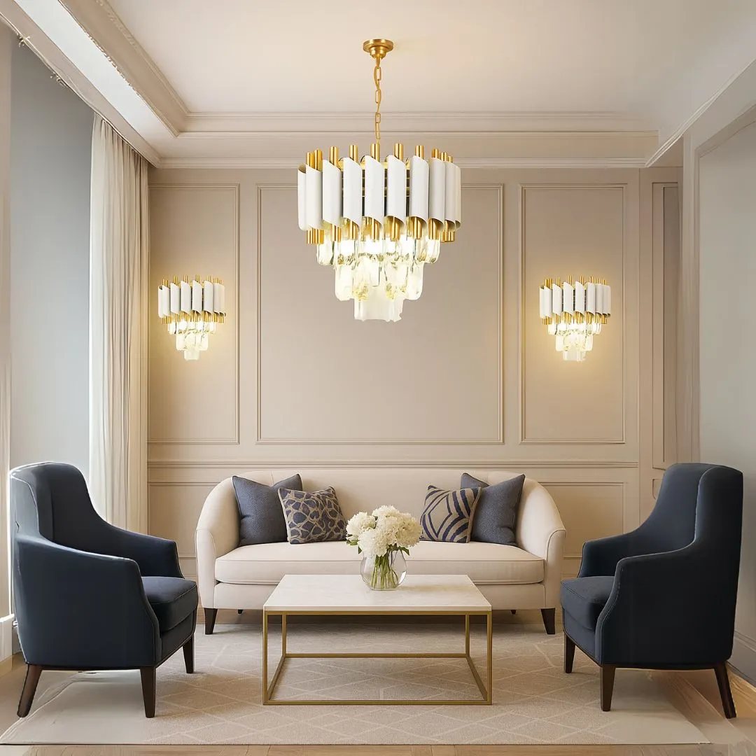 Alessandro Design VERSAILLES Piccolo aplica cristal 2xE14 alba