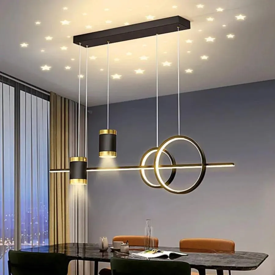 Alessandro Design Paulina lustra LED suspendata neagra 60W dimabila