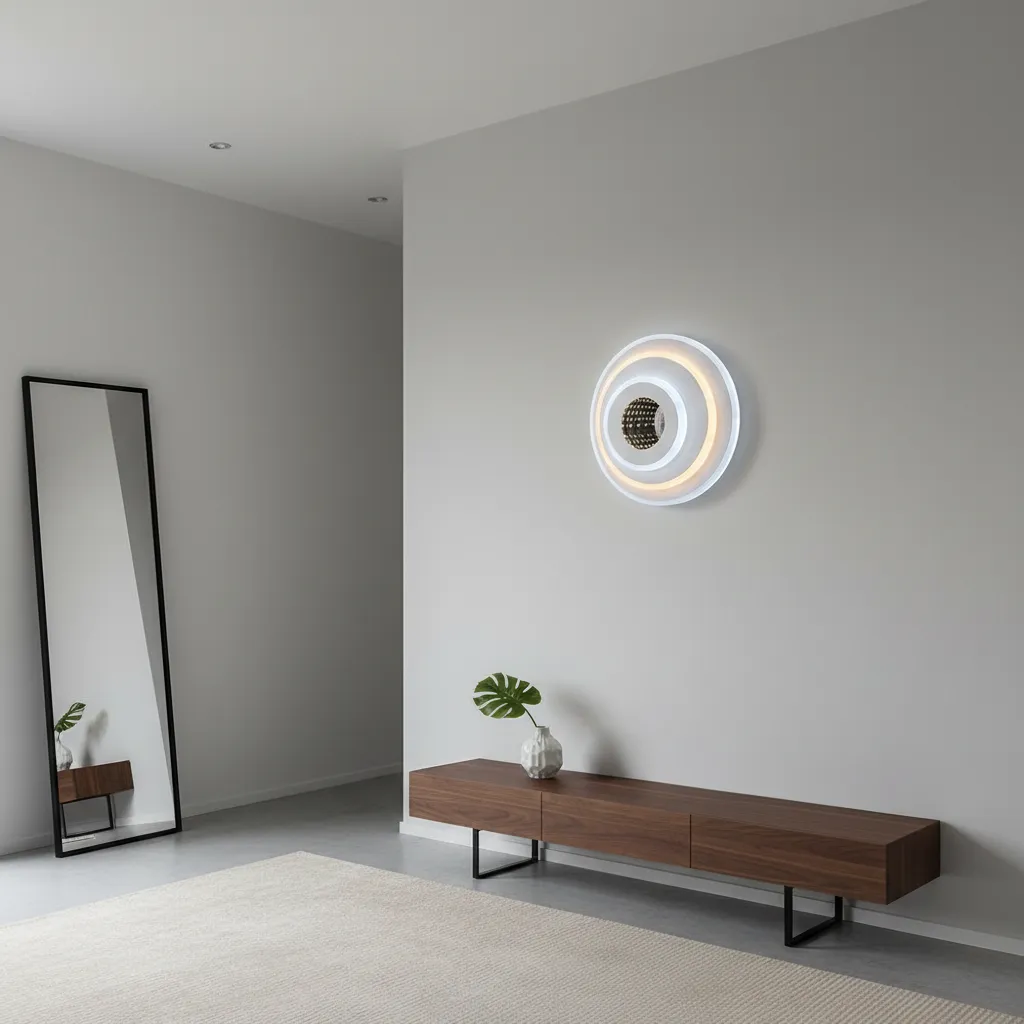 Alessandro Design Nexa Rotund 3D lustra LED 39W alba