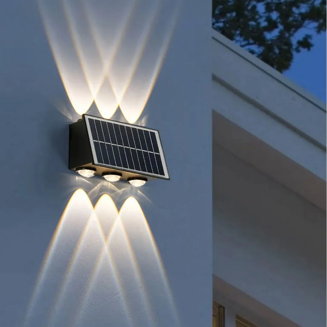 Alessandro Design Solaris aplica exterior LED 6 surse neagra calda