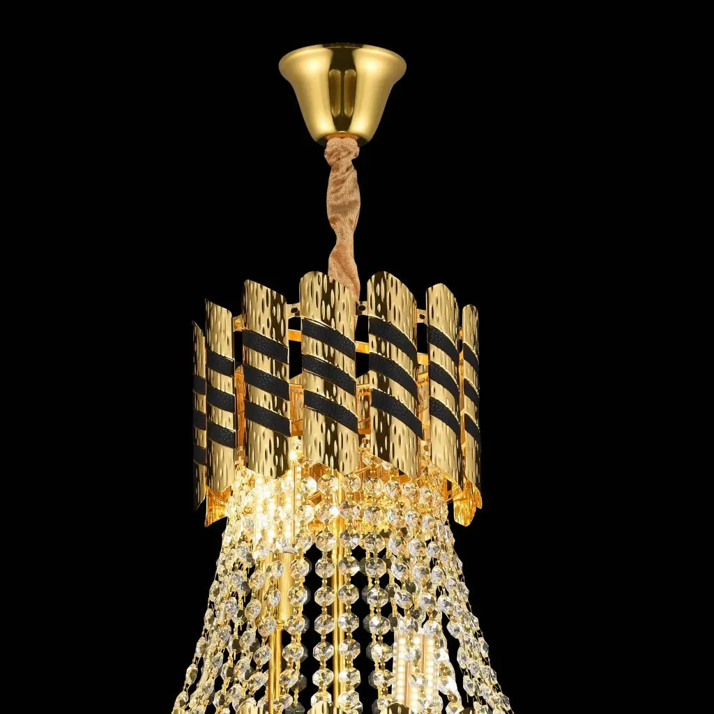 Alessandro Design Nardo candelabru cristal 10xE14 negru auriu
