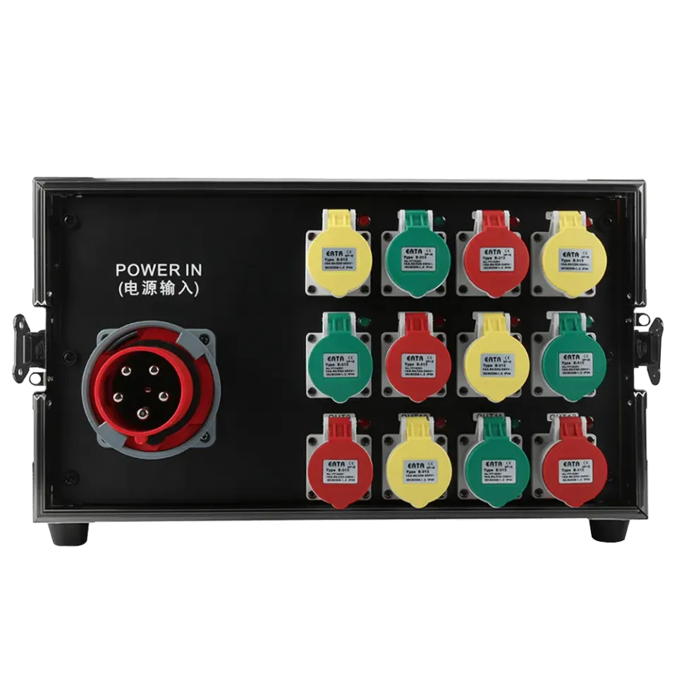 Shehds Flight Case 7U cutie distribuție 16A 12 canale