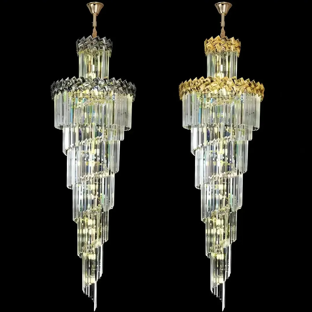 Alessandro Design Windsor Altiora 26xE14 candelabru cristal 60x180 cm auriu