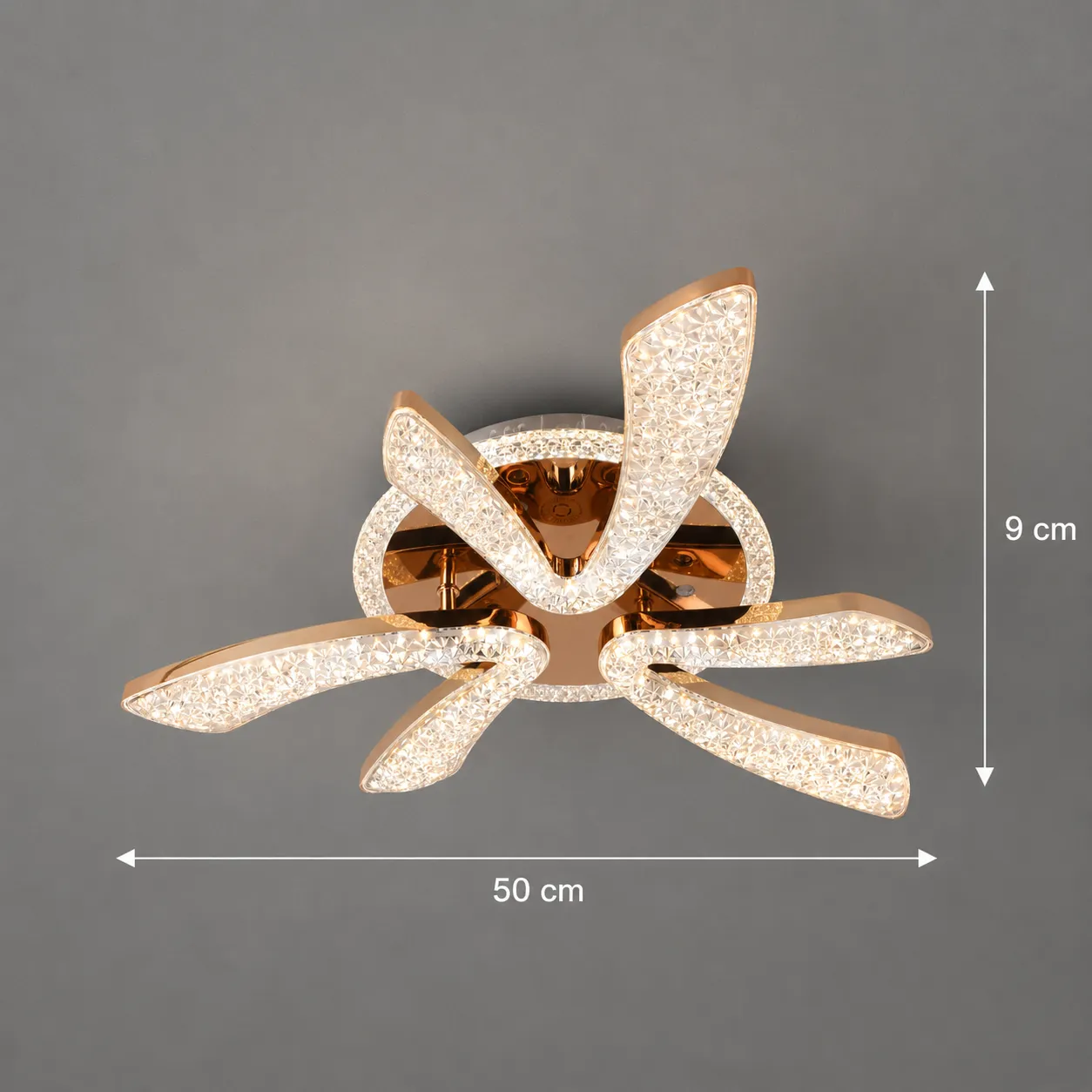 Alessandro Design CHARM Elegance lustra LED aurie 44W D50cm