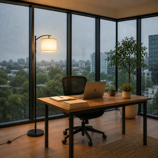 Alessandro Design Kokshetau lampadar E27 143cm alb-negru