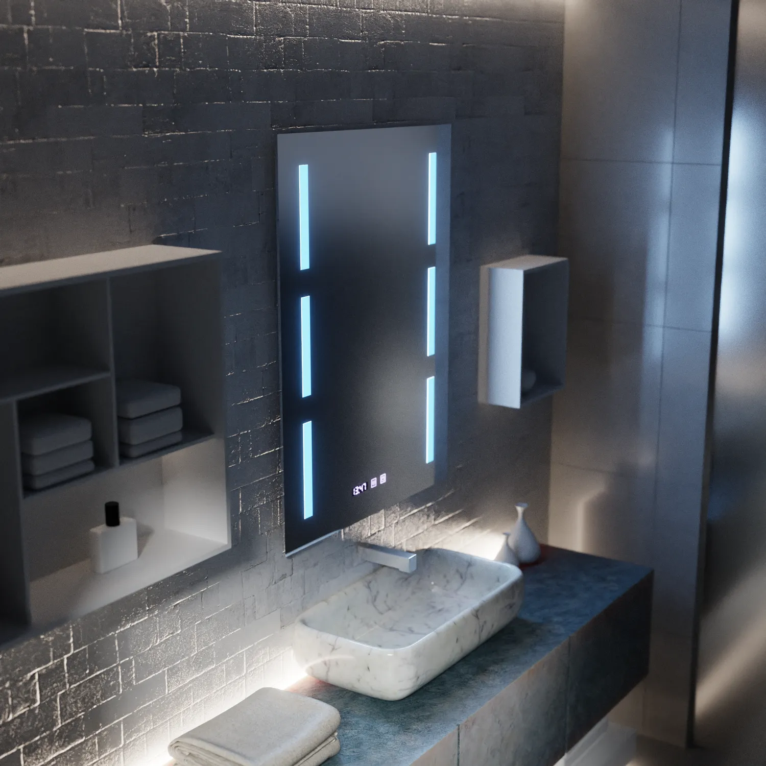 Alessandro Design Erich S86 oglinda LED 60x80 cm dezaburire