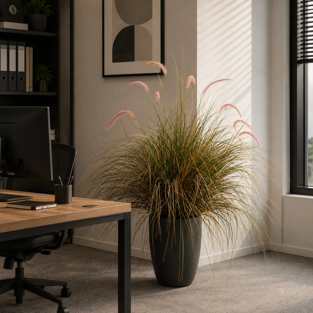 Alessandro Design Foxtail planta artificiala 120cm verde-roz
