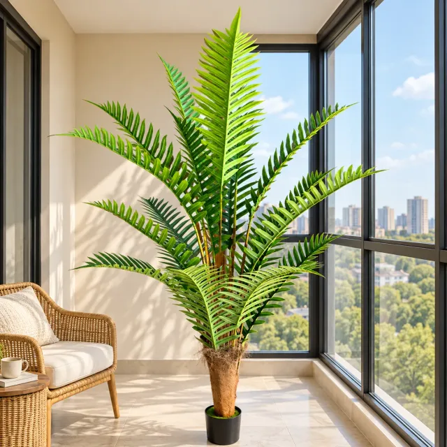 Alessandro Design palmier artificial Royal 220 cm verde cu ghiveci