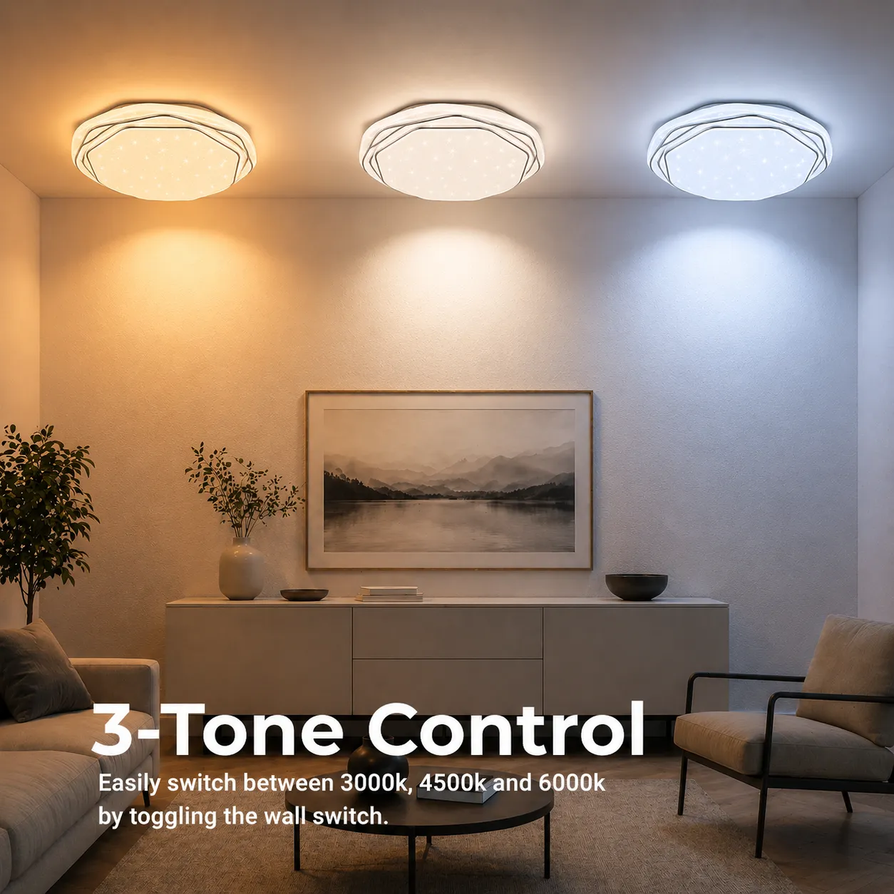 Alessandro Design plafoniera LED 22W alba 23 cm 3000K-6000K