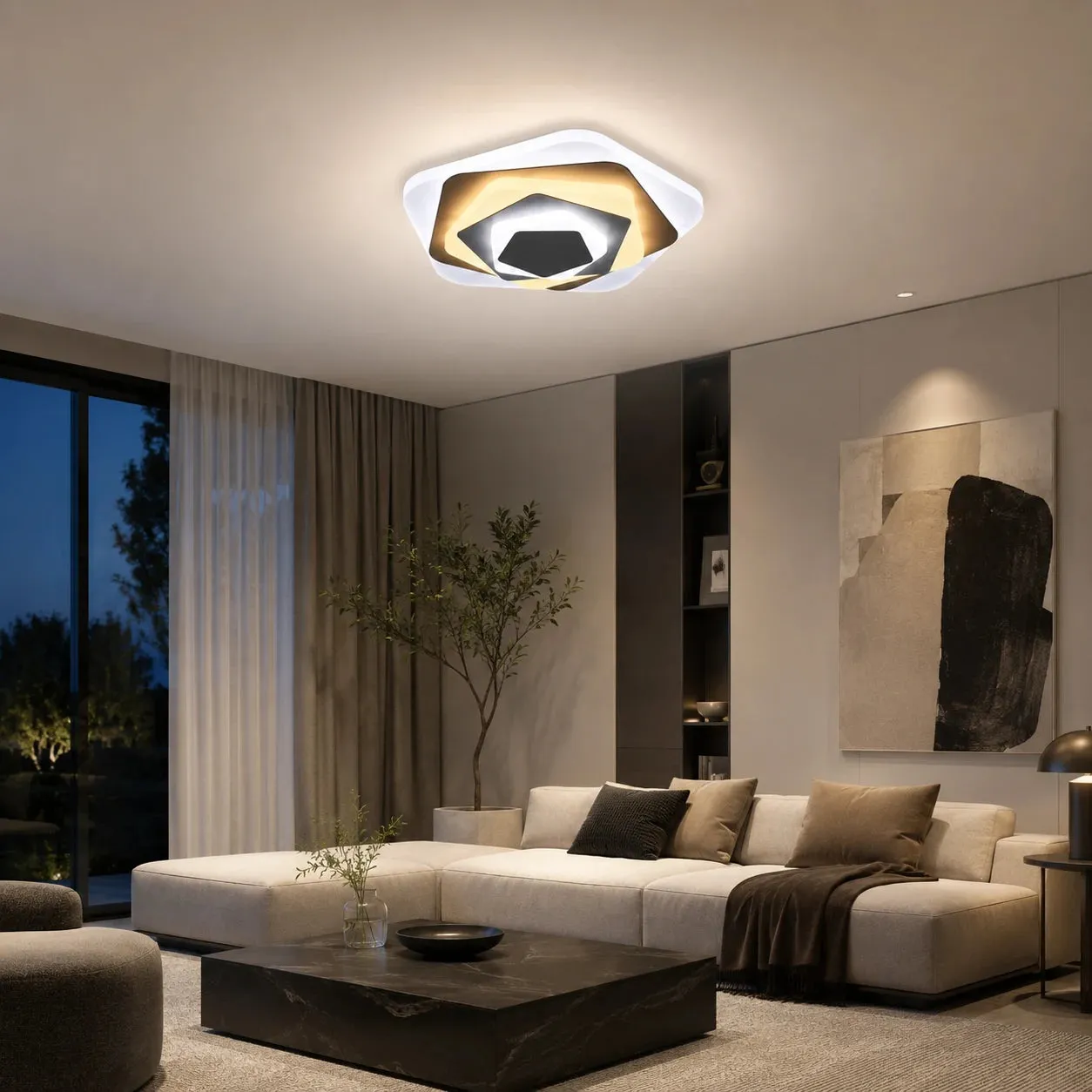 Alessandro Design SIENA 40W lustra LED alba 23cm