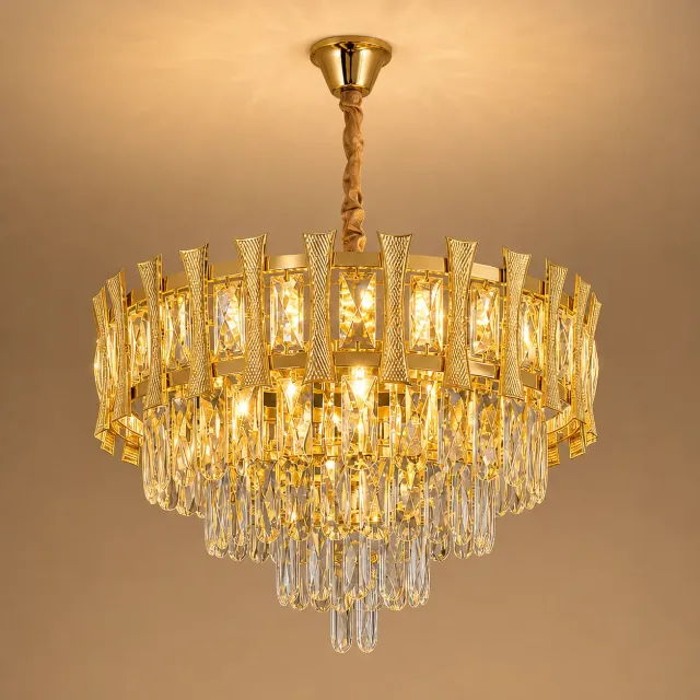 Alessandro Design Hampton Elegance candelabru 8xE14 auriu