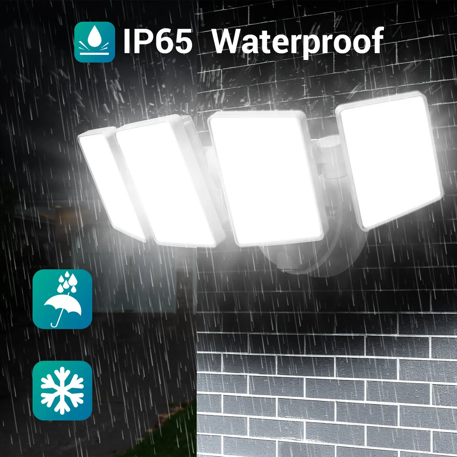 Ustellar 100W proiector LED exterior intrerupator 2 bucati