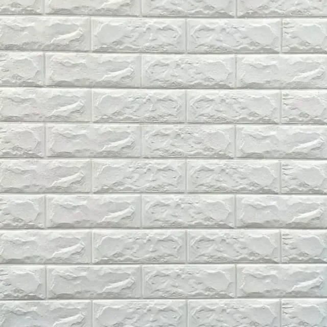 Alessandro Design tapet 3D caramizi albe 70x77cm set 10 buc
