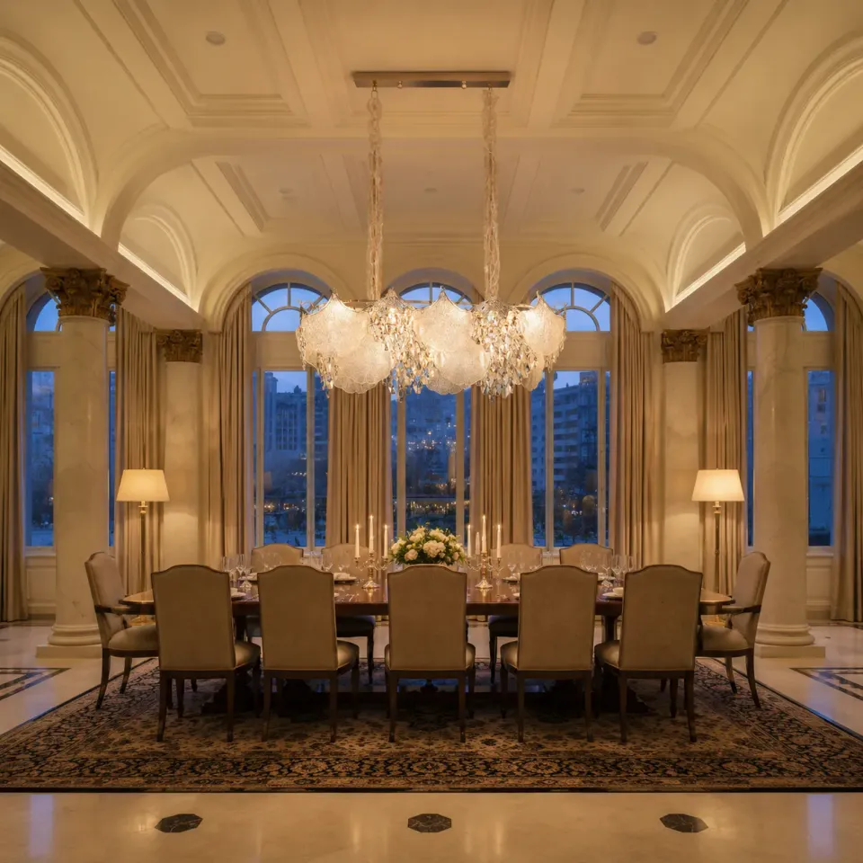 Alessandro Design Luxe Supremo candelabru cristal 11xE14 auriu