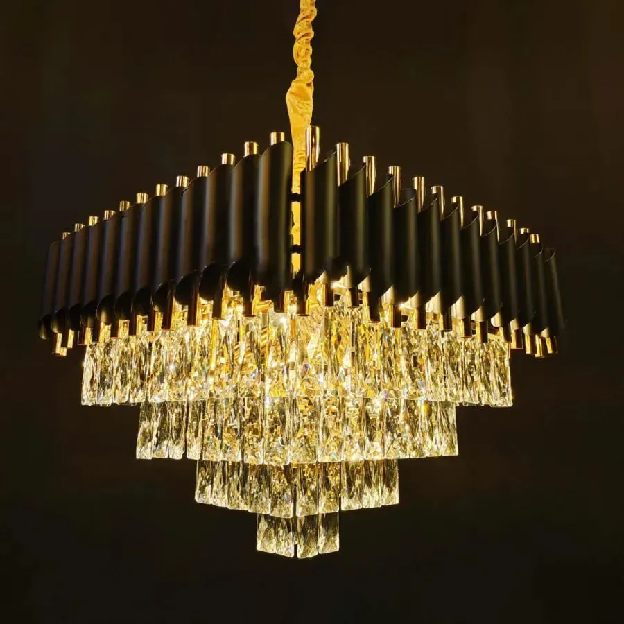 Alessandro Design VERSAILLES Eleganza candelabru cristal 8xE14 auriu