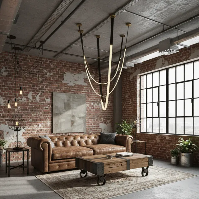 Alessandro Design Aria Largo candelabru LED negru 31W cald