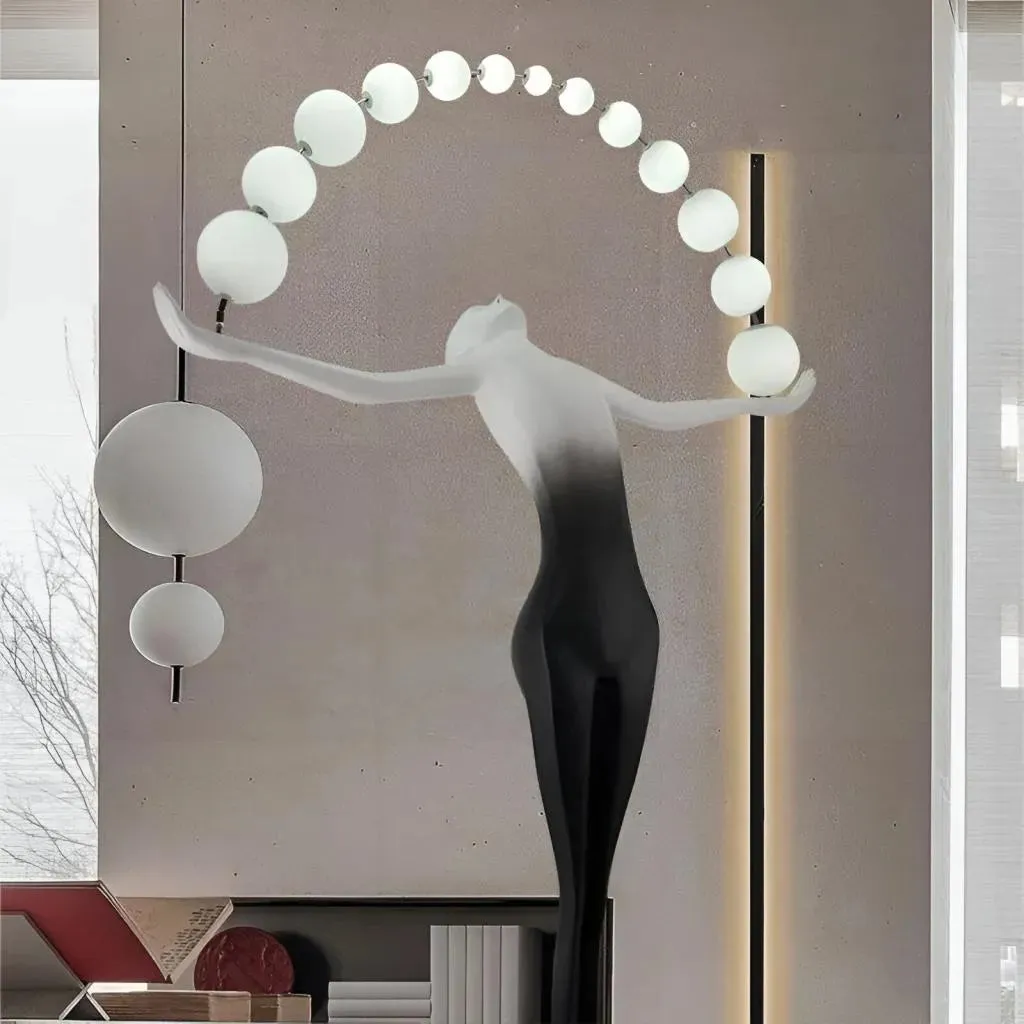 Alessandro Design Amato lampadar LED negru 24W