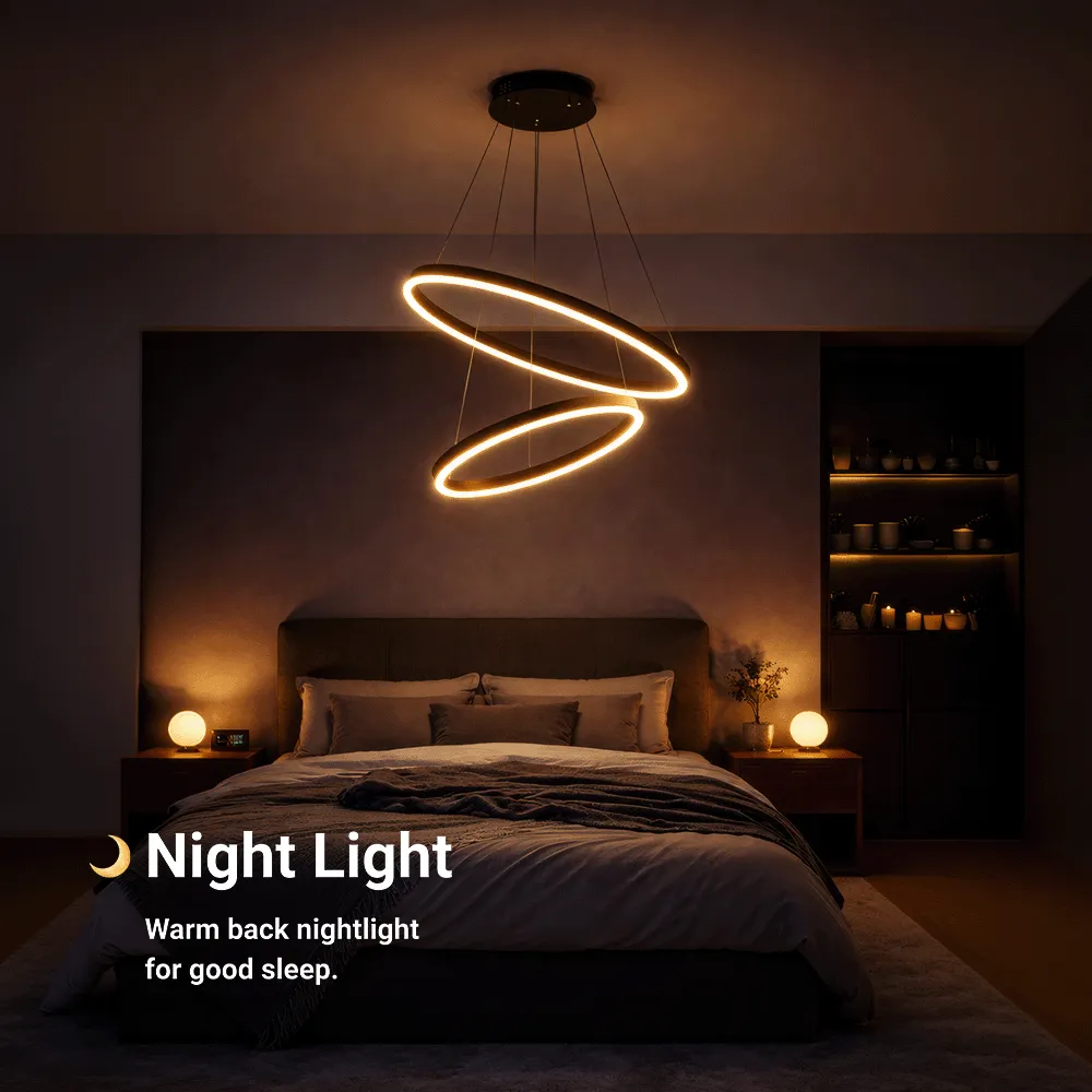 Alessandro Design Casiana lustră LED neagră 40W dimabilă