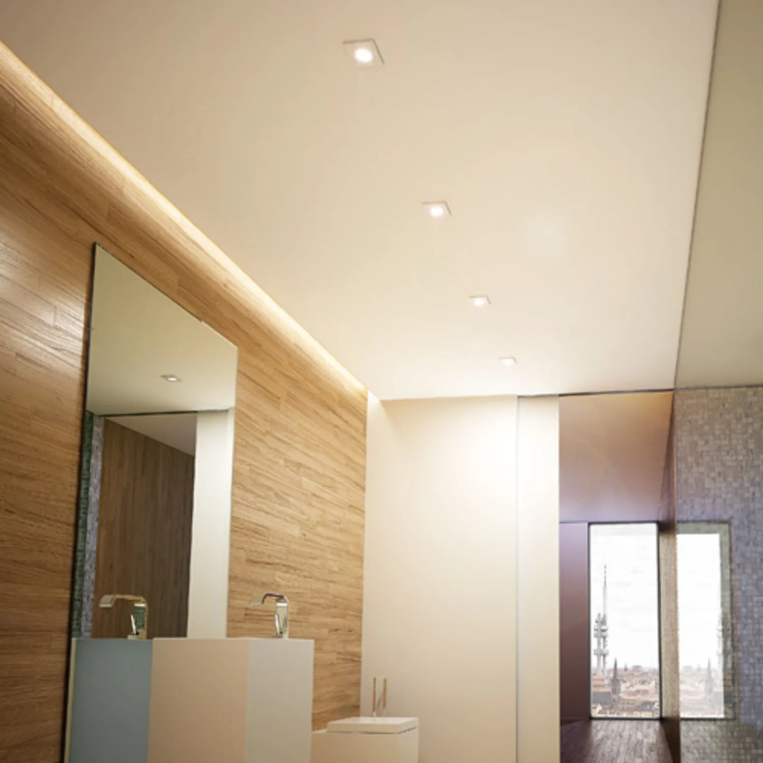 Rendl Astor SQ spot incastrat aluminiu baie