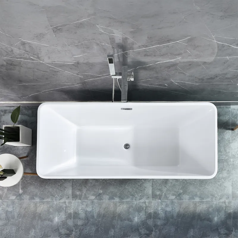 Alessandro Design cada freestanding acril galben 170x78cm