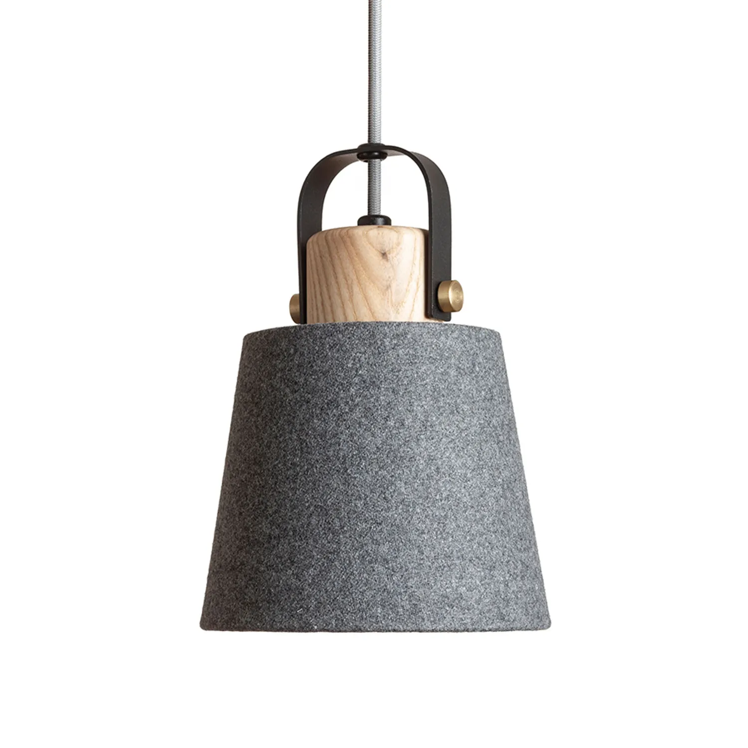 Rendl Light Studio Choupette pendul negru-gri textil lemn