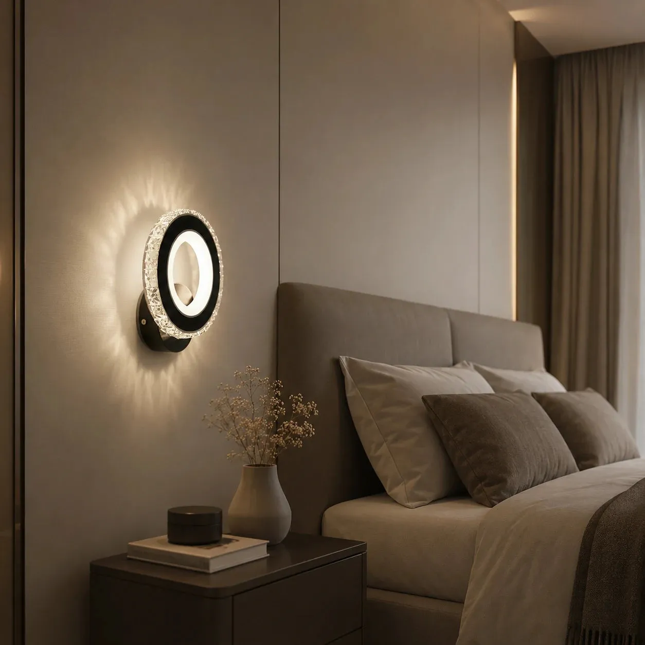 Alessandro Design Nova Rotonda aplică LED 16W neagră