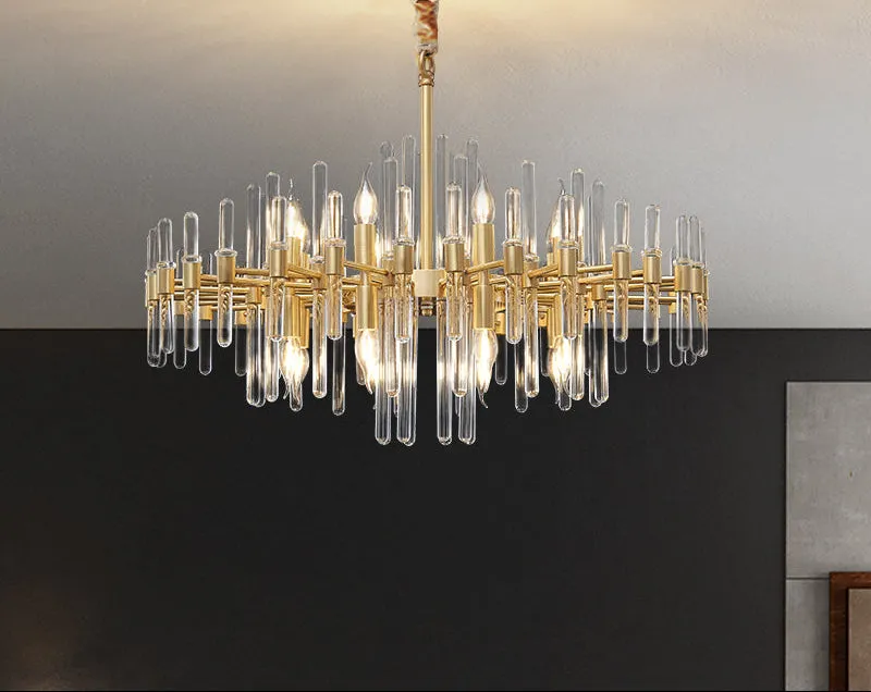 Alessandro Design CC850/620GD candelabru cristal auriu 10xE14
