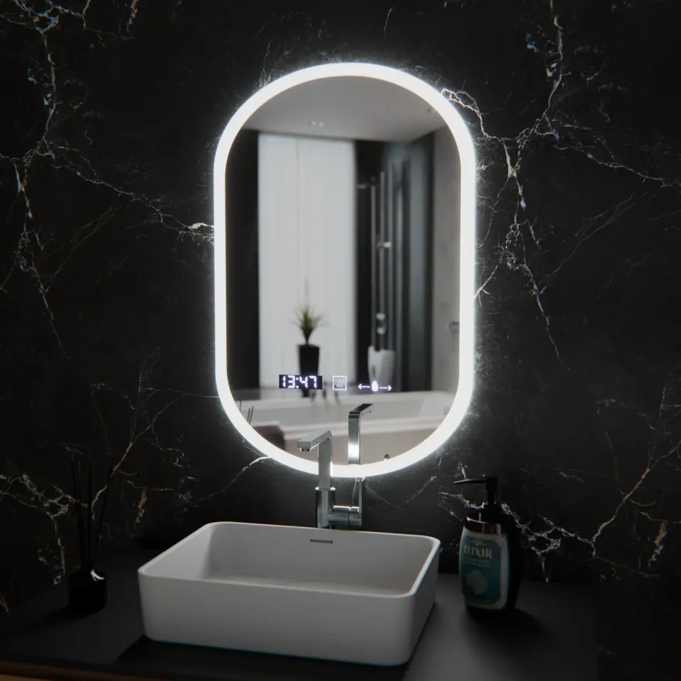 Alessandro Design Lucia oglinda LED 50x80 ovala senzor ceas