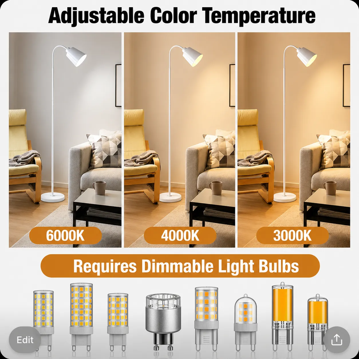 Alessandro Design Arkalyk lampadar E27 metal alb 140cm