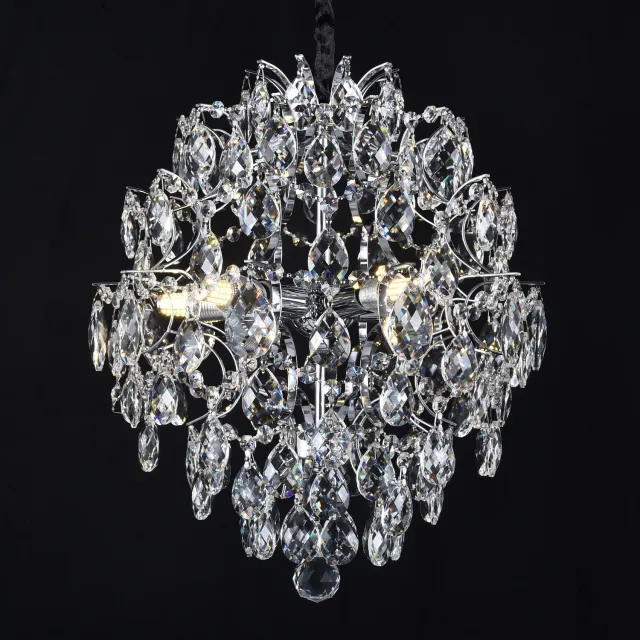 Alessandro Design Crystara Nobile candelabru 5xE14 40cm crom
