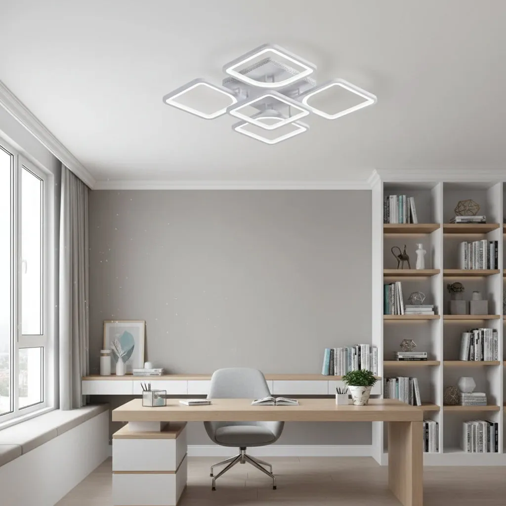 Alessandro Design Zoe 70W lustra LED alba dimabila