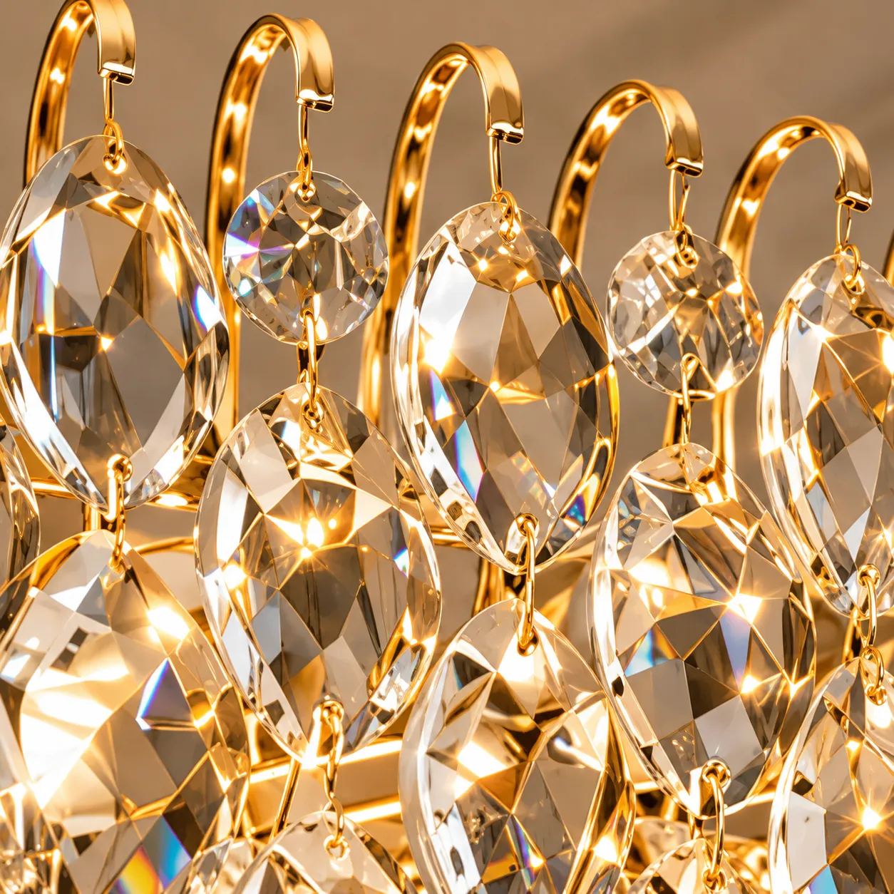Alessandro Design Erdenet Magno candelabru cristal auriu 12xE14