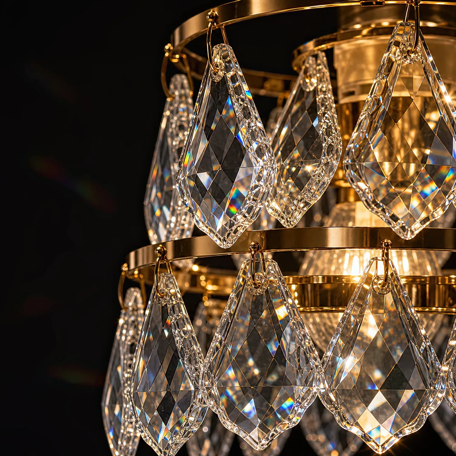 Alessandro Design Ezzelin lustra cristal 1xE27 aurie