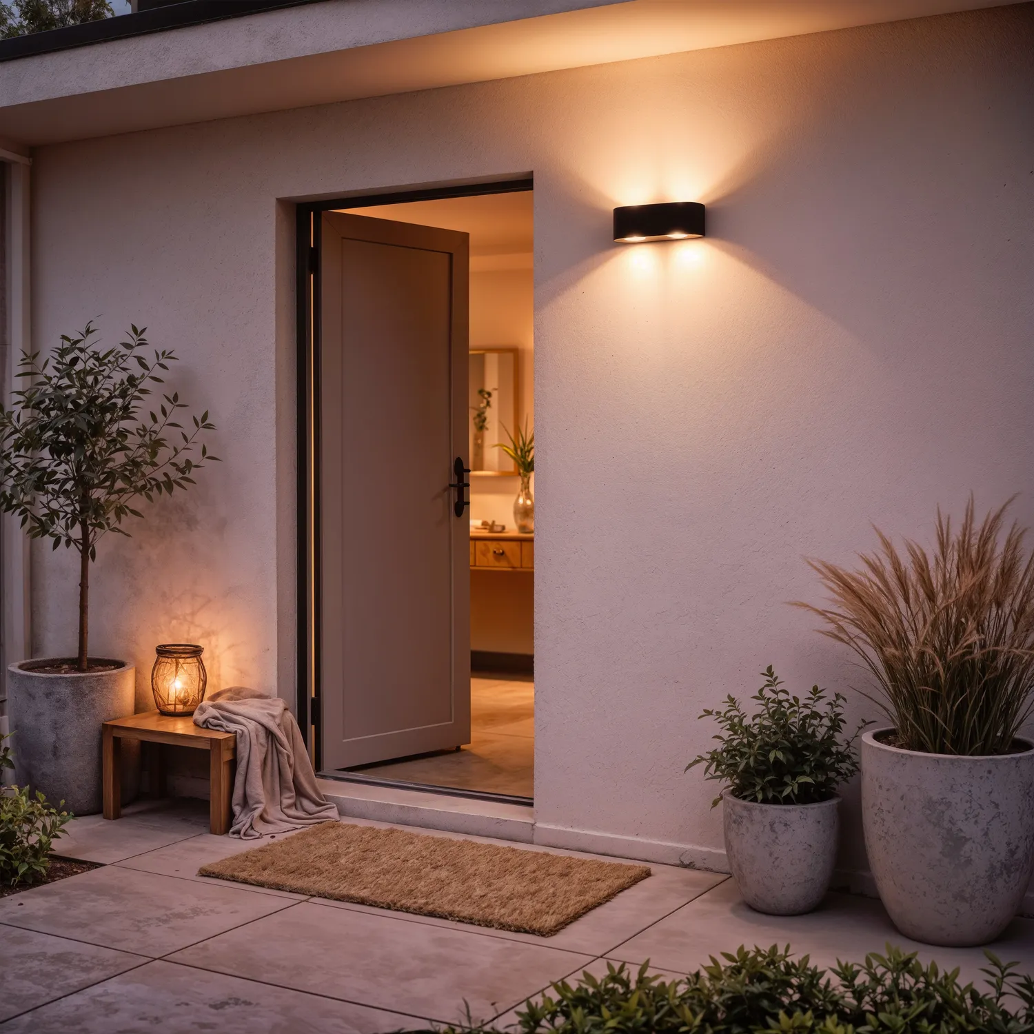 Alessandro Design Ellis aplica LED exterior neagra lumina calda