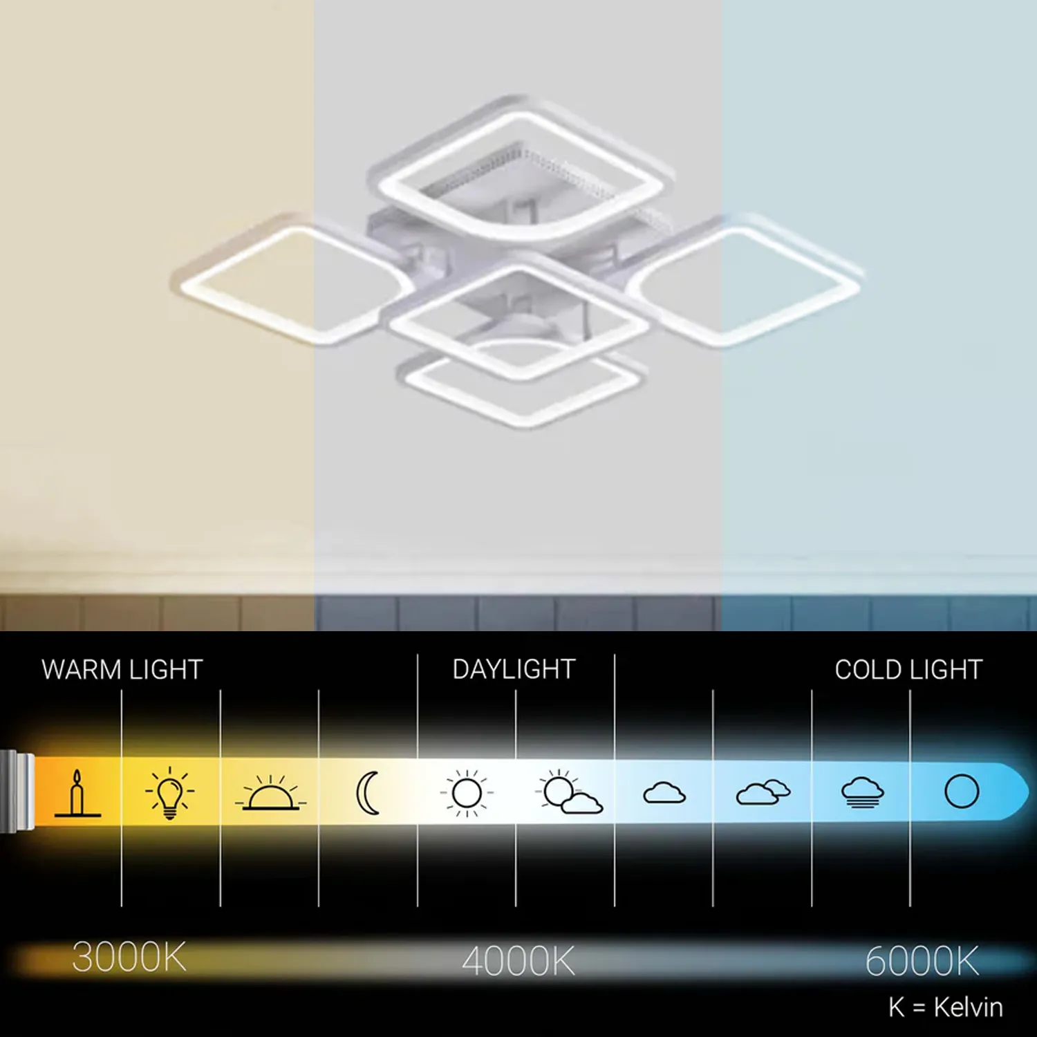 Alessandro Design Zoe 70W lustra LED alba dimabila