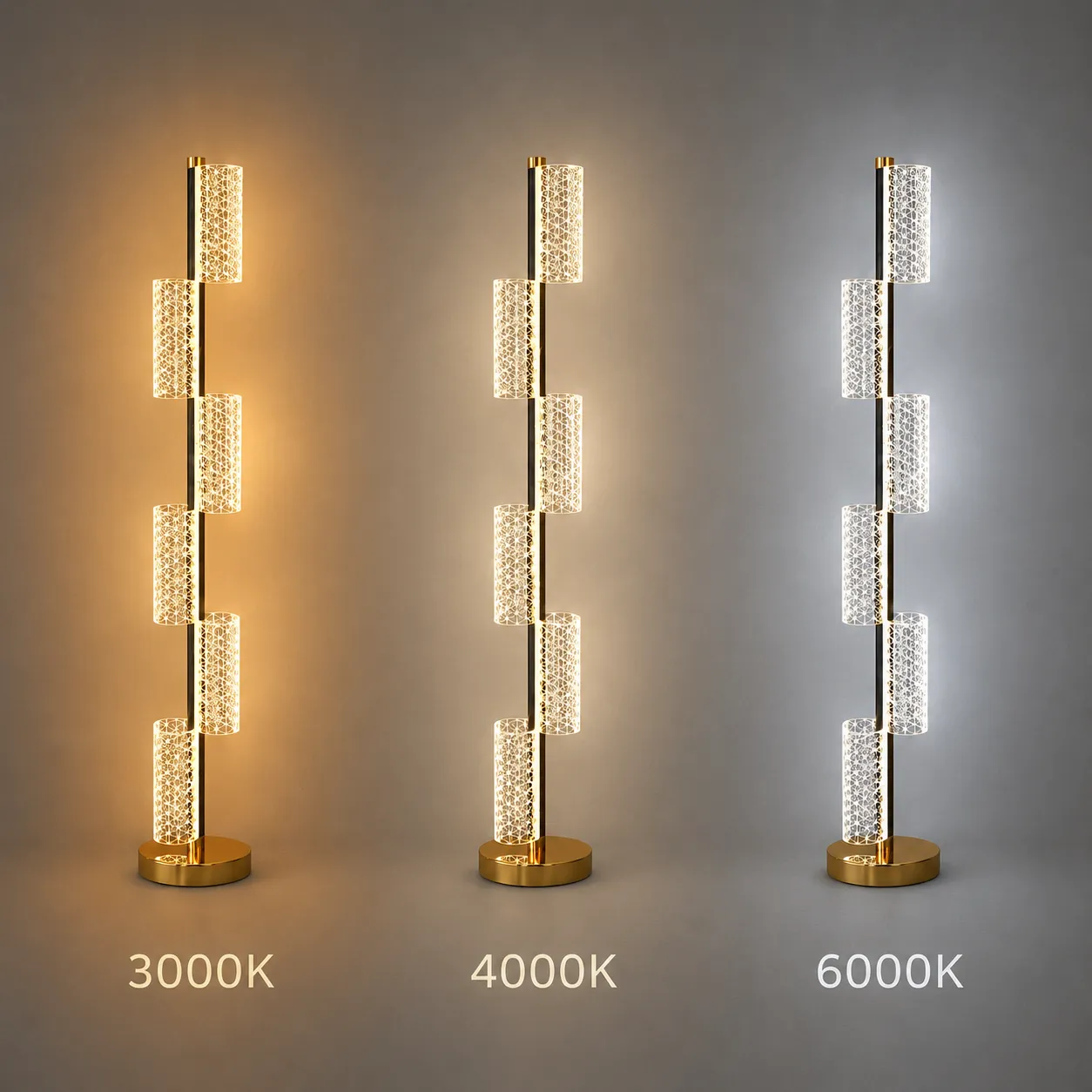 Alessandro Design Austin lampadar LED 40W 125cm auriu