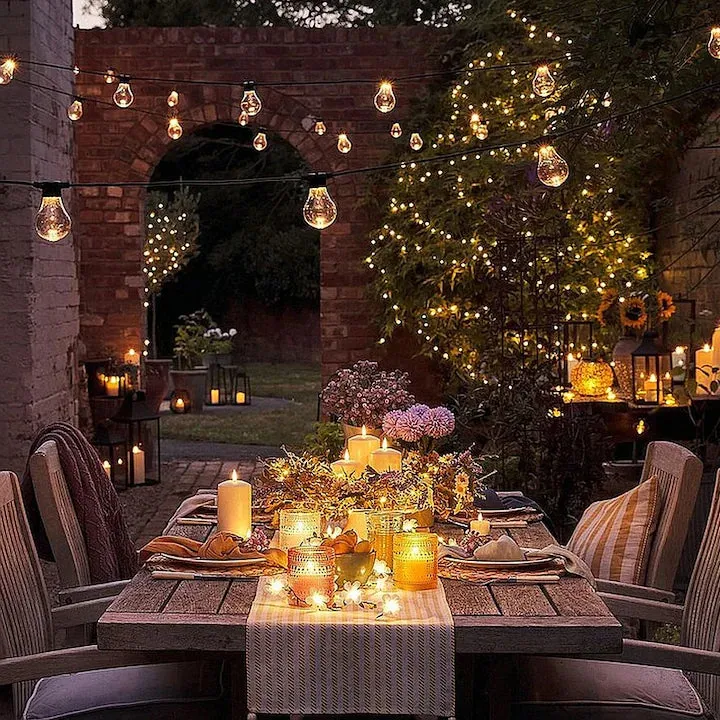 Alessandro Design Garland ghirlanda luminoasa 10xE27 negru 10m