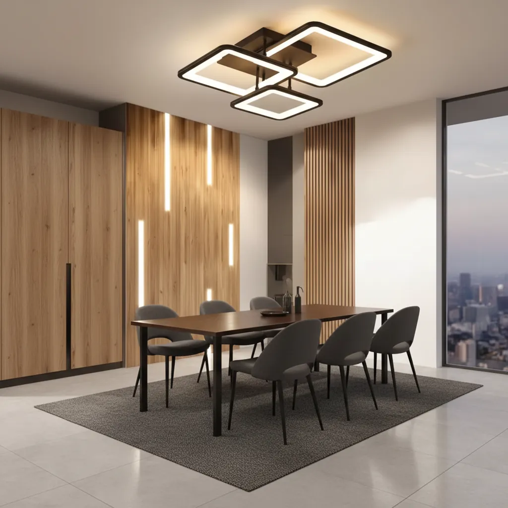 Alessandro Design ZOE lustra LED 60W neagra dimabila
